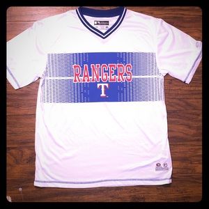 NEW TX Rangers white dry fit  Men’s size Medium!